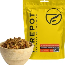 Firepot Krydret Svinekød med Nudler, frysetørret mad, Reg