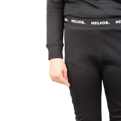 Helios Essential skiundertøj + 2 par Accezzi merino skistrømper, sort, junior