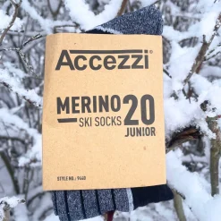 Helios Essential skiundertøj + 2 par Accezzi merino skistrømper, sort, junior