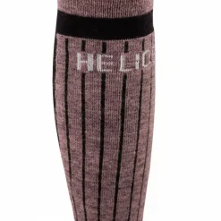 Helios Merino One 60, skistrømper, 2 par, pink