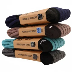 Helios Merino One 60, skistrømper, 2 par, pink