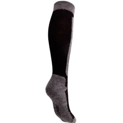Helios Merino One 60, skistrømper, 2 par, sort