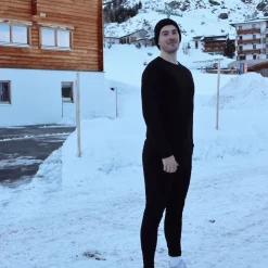 Helios Merino One, skiundertrøje, herre, sort