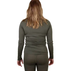 Helios Merino One skiundertøjssæt, dame, grøn