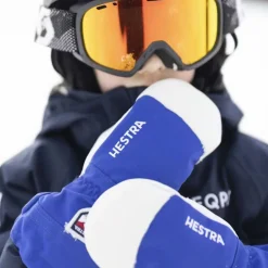 Hestra Army Leather Heli Ski Jr, skiluffer, junior, blå