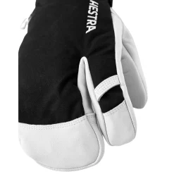 Hestra Army Leather Heli 3 finger skihandsker, sort