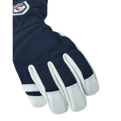 Hestra Army Leather Heli Ski, skihandsker, junior, navy