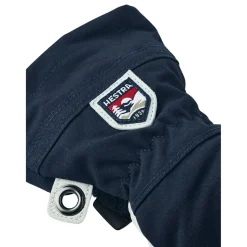 Hestra Army Leather Heli Ski, skihandsker, junior, navy