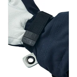 Hestra Army Leather Heli Ski, skihandsker, junior, navy