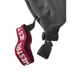 Hestra Army Leather Heli Ski, 3-finger skihandsker, junior, grå
