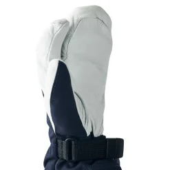 Hestra Army Leather Heli Ski, 3-finger skihandsker, junior, navy