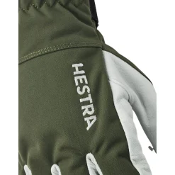 Hestra Army Leather Heli Ski, skihandsker, grøn