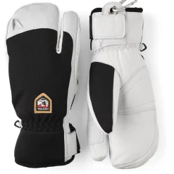 Hestra Army Leather Patrol 3-finger skihandsker, sort