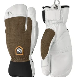 Hestra Army Leather Patrol, 3-finger skihandsker, olive