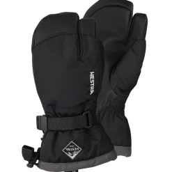 Hestra Gauntlet 3-finger skihandsker, junior, sort