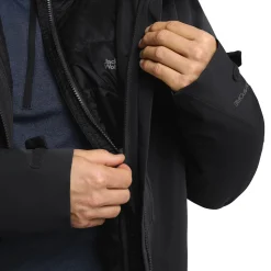 Jack Wolfskin Flowline 3in1, skijakke, herre, sort