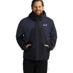 Jack Wolfskin Flowline 2L Ins, skijakke, herre, mørkeblå