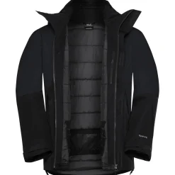 Jack Wolfskin Flowline 2L Ins, skijakke, herre, sort