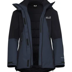Jack Wolfskin Flowline 2L Ins, skijakke, dame, mørkeblå