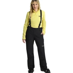 Jack Wolfskin Flowline Pro 2L Ins, skibukser, dame, sort