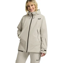 Jack Wolfskin Flowline Pro 2L Ins, skijakke, dame, beige