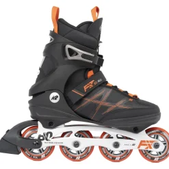 K2 F.I.T. 80 Alu, rulleskøjter, herre, sort/orange