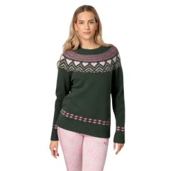 Kari Traa Sundve Knit, trøje, dame, mørkegrøn