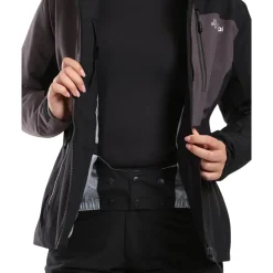 Kilpi Flip, skijakke, plus size, dame, sort