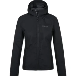 Kilpi Sonna-W, regnjakke, dame, plus size, sort