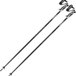 Leki Bold Lite S, skistave, sort/rød