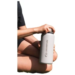 Lifeventure 1 Litre Flask, lysegrå