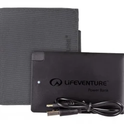 Lifeventure RFiD Charger Wallet med power bank, sort
