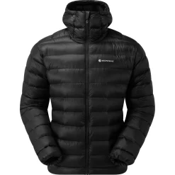 Montane Alpine 850 Lite Hoodie, dunjakke, herre, sort