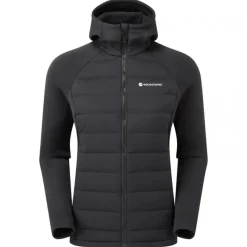 Montane F Composite Hoodie, dunjakke, dame, sort