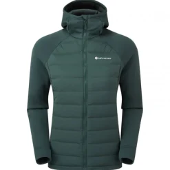 Montane F Composite Hoodie, dunjakke, dame, mørkegrøn