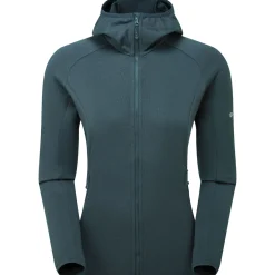 Montane F Protium Hoodie, fleecetrøje, dame, mørkegrøn