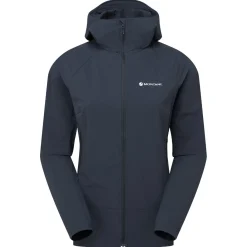 Montane F Tenacity Nano Hoodie, softshelljakke, dame, blå
