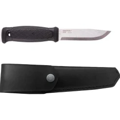Morakniv Gansberg With Leather Sheath (S), friluftskniv, sort