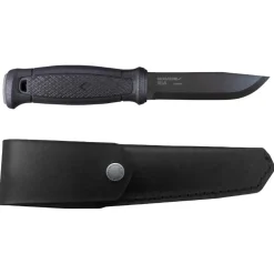 Morakniv Garberg Blackblade With Leather Sheath (C), kniv, sort