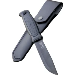 Morakniv Garberg Blackblade With Leather Sheath (C), kniv, sort