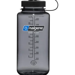 Nalgene wide mouth sustain, drikkedunk, 1000 ml, grå/sort