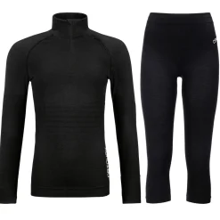 Ortovox 230 Competition 1/2 zip / 3/4 pant, sæt, dame, sort
