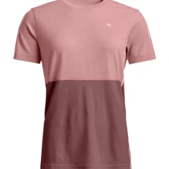Ortovox 185 Rock'n'Wool Short Sleeve, dame, lyserød
