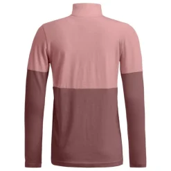 Ortovox 185 Rock'n'Wool Zip Neck, dame, lyserød
