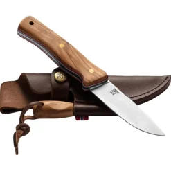 Oyo Femunden Knife W/ Leather Sheath, outdoorkniv, brun