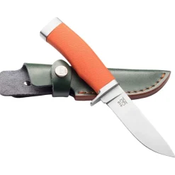 Oyo Finnskogen Knife W/ Leather Sheath, kniv, orange