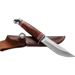 Oyo Geilo Knife W/ Leather Sheath, jagtkniv, brun
