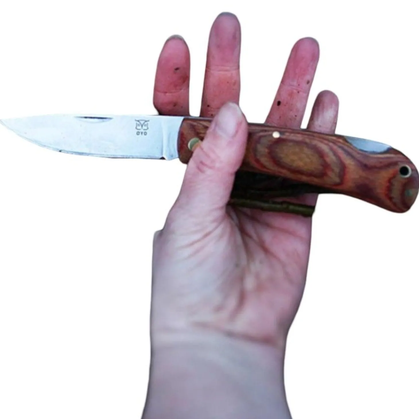 Oyo Marka Folding Knife, foldekniv, brun