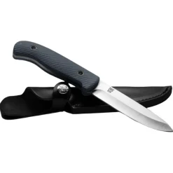 Oyo Nordic Hunting Knife W/ Leather Sheath NY, jagtkniv, grå