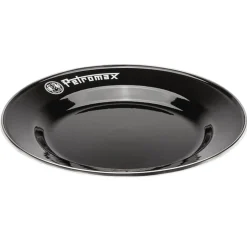 Petromax Enamel Plates black 2 stk (26 cm), Tallerkner, Sort